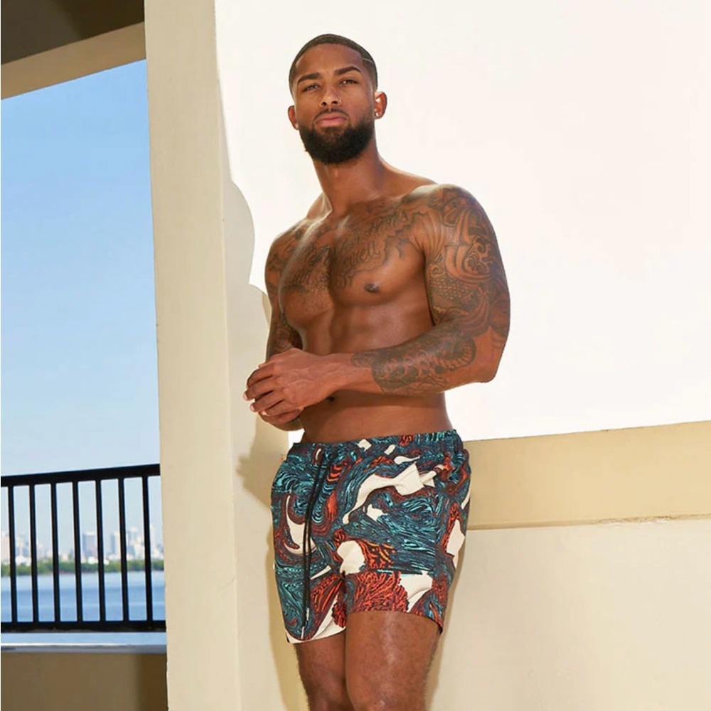 NWT Icon Swim Power Trip Beach Shorts Size XXL